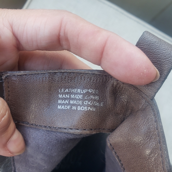 Miz Mooz Keegan wedge taupe leather booties size 10 - Picture 13 of 13